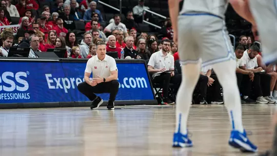 Matt McKillop at 2025 Atlantic 10 Tournament vs. Saint Louis