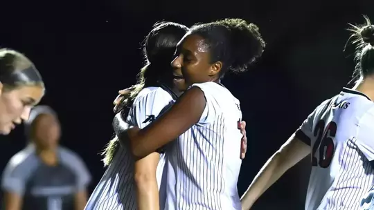 Davidson takes on St. Bonaventure in A-10 women's soccer action at Alumni Soccer Stadium on Thursday, September 25, 2025 in Davidson, North Carolina. Credit - Tim Cowie/DavidsonPhotos.com @tjcowie