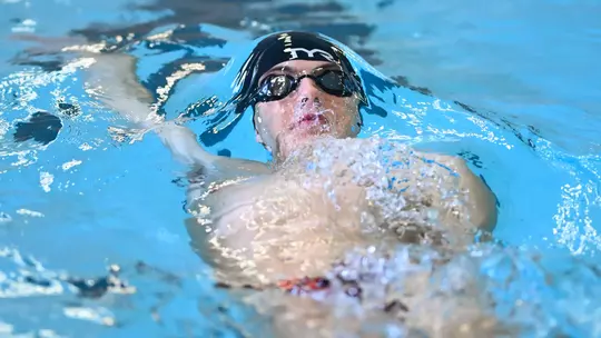 Davidson takes on Queens in non-conference swimming and diving action at the Charles A. Cannon Pool on Saturday, September 27, 2025 in Davidson, North Carolina. Credit - Tim Cowie/DavidsonPhotos.com @tjcowie