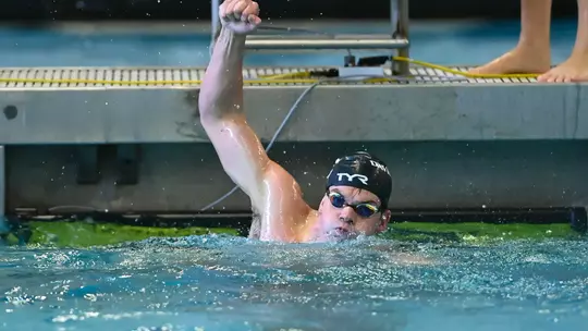 Davidson takes on Queens in non-conference swimming and diving action at the Charles A. Cannon Pool on Saturday, September 27, 2025 in Davidson, North Carolina. Credit - Tim Cowie/DavidsonPhotos.com @tjcowie