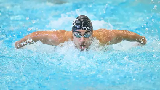 Davidson takes on Queens in non-conference swimming and diving action at the Charles A. Cannon Pool on Saturday, September 27, 2025 in Davidson, North Carolina. Credit - Tim Cowie/DavidsonPhotos.com @tjcowie