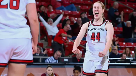 Davidson takes on Fordham in A-10 women's basketball action at Belk Arena on Wednesday, January 14, 2026 in Davidson, North Carolina. Credit - Tim Cowie/DavidsonPhotos.com @tjcowie