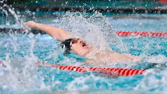 Davidson takes on William & Mary in non-conference swimming and diving action at the Charles A. Cannon Pool on Saturday, January 17, 2026 in Davidson, North Carolina. Credit - Tim Cowie/DavidsonPhotos.com @tjcowie