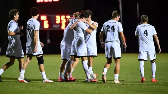 Davidson takes on Johnson & Wales in non-conference men's soccer action at Alumni Stadium on Sunday, October 11, 2026 in Davidson, North Carolina. Credit - Tim Cowie/DavidsonPhotos.com