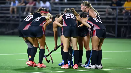 Davidson takes on VCU in A-10 field hockey action at the Carol Grotnes Belk Turf Field on Friday, October 16, 2026 in Davidson, North Carolina. Credit - Tim Cowie/DavidsonPhotos.com