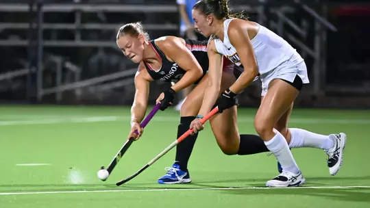 Davidson takes on VCU in A-10 field hockey action at the Carol Grotnes Belk Turf Field on Friday, October 16, 2026 in Davidson, North Carolina. Credit - Tim Cowie/DavidsonPhotos.com
