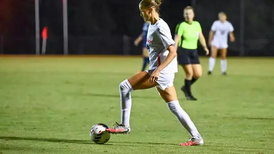 Davidson takes on Rhode Island in women's A-10 soccer action at Alumni Stadium on Thursday, October 08, 2026 in Davidson, North Carolina. Credit - Tim Cowie/DavidsonPhotos.com