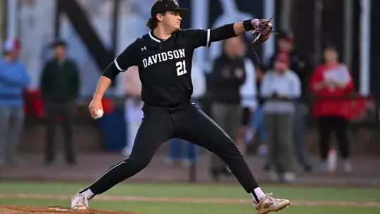 Davidson takes on Fairfield in non-conference baseball action at Wilson Field on Friday, February 20, 2026 in Davidson, North Carolina. Credit - Tim Cowie/DavidsonPhotos.com @tjcowie