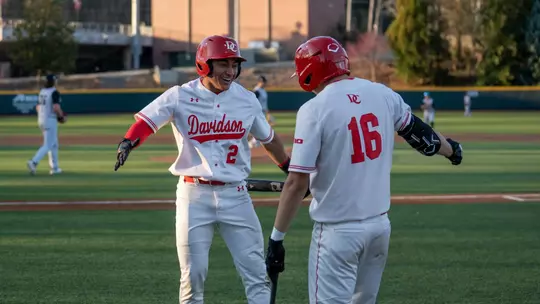 Diaz and Loughlin celebrate vs Gardner-Webb