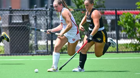 Davidson takes on Towson in non-conference field hockey action at the Carol Grotnes Belk Turf Field on Sunday, August 30, 2026 in Davidson, North Carolina. Credit - Tim Cowie/DavidsonPhotos.com @tjcowie