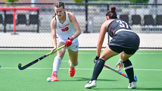 Davidson takes on Bellarmine in non-conference field hockey action at the Carol Grotnes Belk Turf Field on Sunday, September 20, 2026 in Davidson, North Carolina. Credit - Tim Cowie/DavidsonPhotos.com