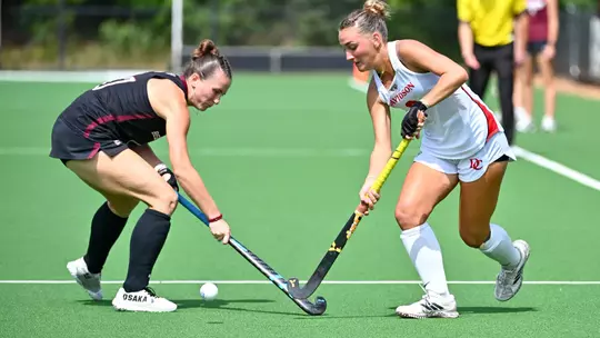 Davidson takes on Bellarmine in non-conference field hockey action at the Carol Grotnes Belk Turf Field on Sunday, September 20, 2026 in Davidson, North Carolina. Credit - Tim Cowie/DavidsonPhotos.com
