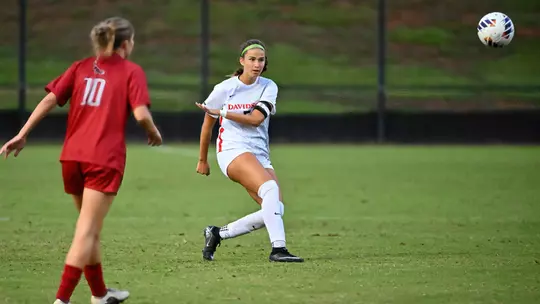 Davidson takes on Saint Joseph's in A-10 women's soccer at Alumni Stadium on Thursday, September 24, 2026 in Davidson, North Carolina. Credit - Tim Cowie/DavidsonPhotos.com