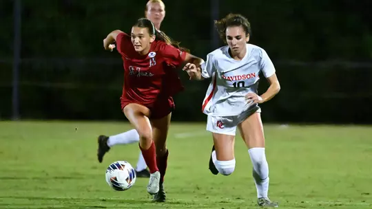 Davidson takes on Saint Joseph's in A-10 women's soccer at Alumni Stadium on Thursday, September 24, 2026 in Davidson, North Carolina. Credit - Tim Cowie/DavidsonPhotos.com