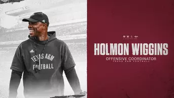 Texas A&M head coach Mike Elko announced Tuesday the promotion of Holmon Wiggins to offensive coordinator.