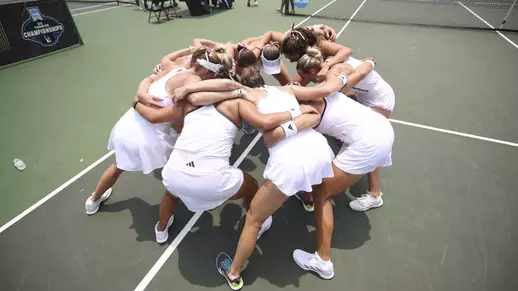 WACO, TX - May 17, 2025 - Texas A&M Aggie Women's Tennis Team during the NCAA Final Four game between the Texas A&M Aggies and the Michigan Wolverines at Hurd Tennis Center in Waco, TX. Photo By Chris Swann/Texas A&M Athletics