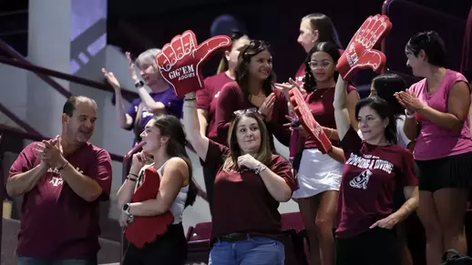 COLLEGE STATION, TX - October 17, 2025 - \sd during the game between the TCU Horned Frogs and the Texas A&M Aggies at Rec Center Natatorium in College Station, TX. Photo By Julianne Shivers/Texas A&M Athletics