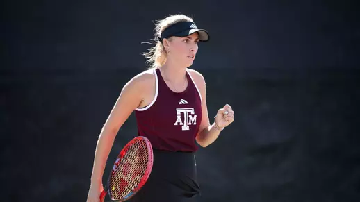 Lexington Reed celebrating a point.