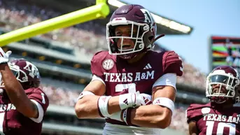 COLLEGE STATION, TX - September 07, 2024 - Defensive back Marcus Ratcliffe #3 of the Texas A&M Aggies during the game between the McNeese St. Cowboys and the Texas A&M Aggies at Kyle Field in College Station, TX. Photo By Julianne Shivers/Texas A&M Athletics
