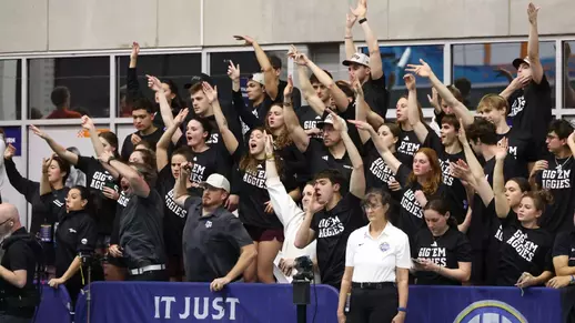 COLLEGE STATION, TX - February 21, 2026 - Texas A&M Aggie Swimming and Diving Team during the game between the Texas A&M Aggies and the Texas A&M Aggies at Rec Center Natatorium in College Station, TX. Photo By Bailee Wagner