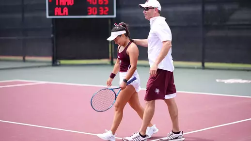Lucciana Perez and Mark Weaver enjoy a precious moment during Perez's dominant 2026 season