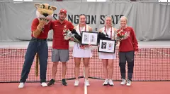 Eva Alvarez Sande Maxine Murphy 2026 Senior Day