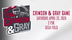 2026 Crimson and Gray Game Graphic