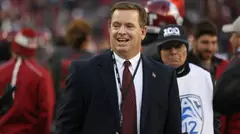 Bill Stevens on the football sideline.