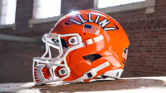 Illini Football Military Helmet