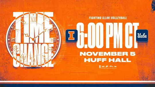 ILLINI VB vs UCLA - Time Update Graphic 16x9