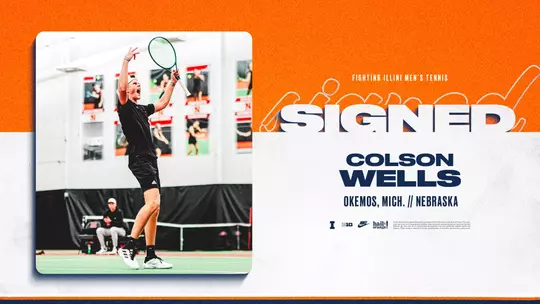 ILLINI MTEN - Colson Wells Signed Graphic
