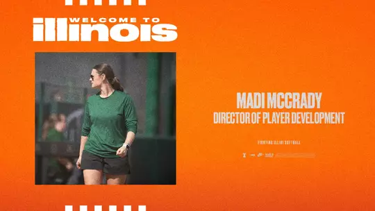 Madi McCrady Illinois Softball Welcome Graphic