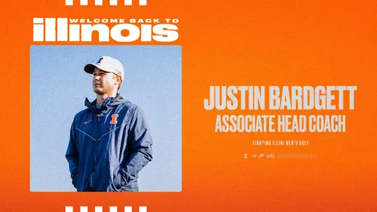 Justin Bardgett, Associate Head Coach welcome graphic