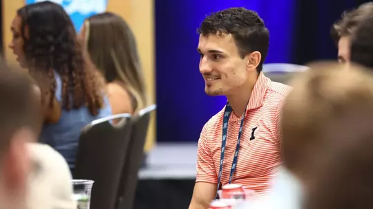 Tadeas Placek at the 2026 NCAA Career in Sports Forum