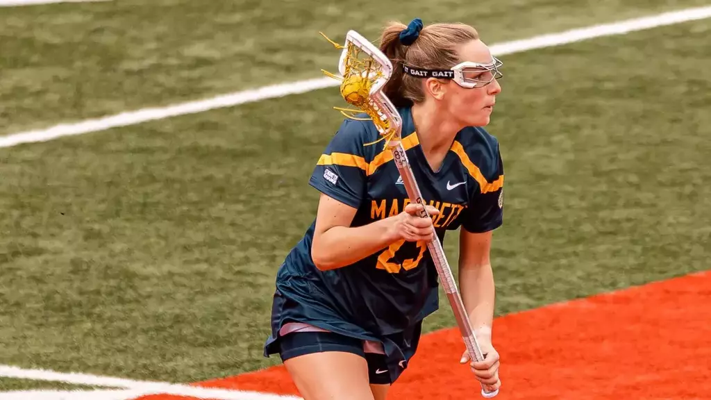 Marquette University women's lacrosse takes on #19 Denver at Peter Barton Lacrosse Stadium in Denver, Colorado on April 1, 2026. Photo by Matthew Haufe/Marquette Athletics.