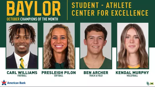 SACE October Student Athletes of the Month