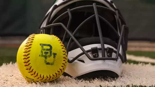 Softball and catchers mask