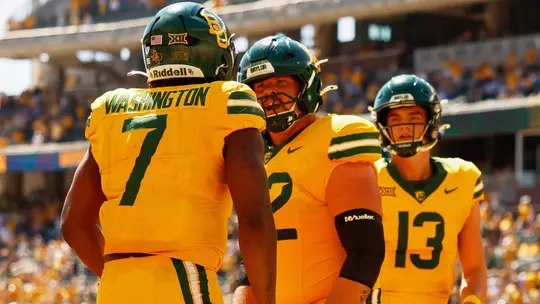 Coleton Price and Bryson Washington in action in 2025