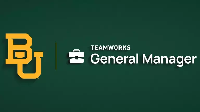Teamworks GM logo graphic with BU logo