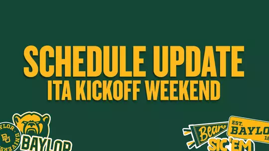 Schedule Update - ITA Kickoff Weekend