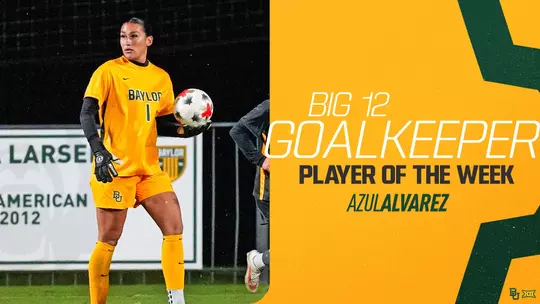 Azul Alvarez Big 12 goalkeeper of the week