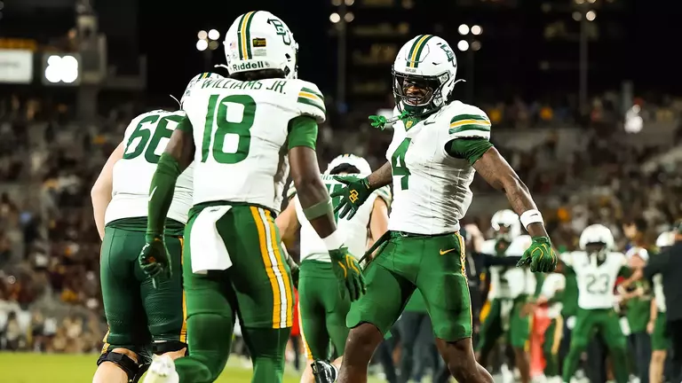 Louis Brown IV celebrates in at Arizona State win