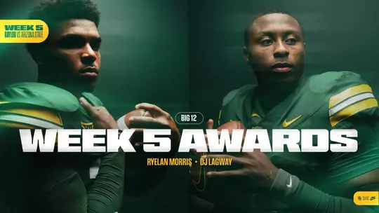 DJ Lagway Ryelan Morris Big 12 Players of the Week graphic 2026