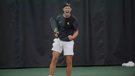 Zsombor Velcz celebration over win vs UCF