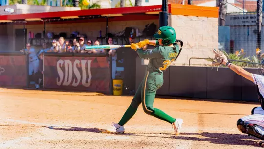 Amber Toven Base hit against UND