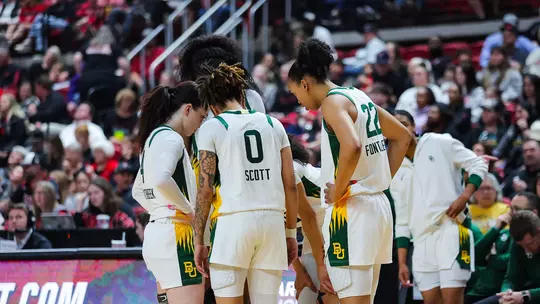 Team huddle at TTU 2026