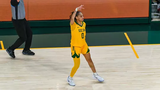 Taliah Scott 3-point Celebration