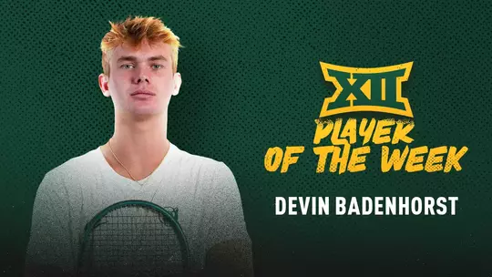 Devin Badenhorst Big 12 POTW Feb. 24