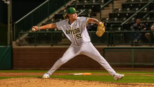 Caleb Bunch pitching against SFA 2026