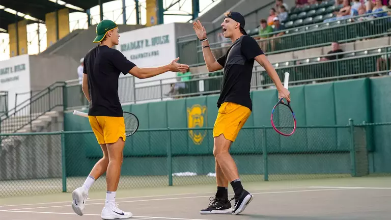 Doubles duo of Van Schalkwyk and Koenig high five